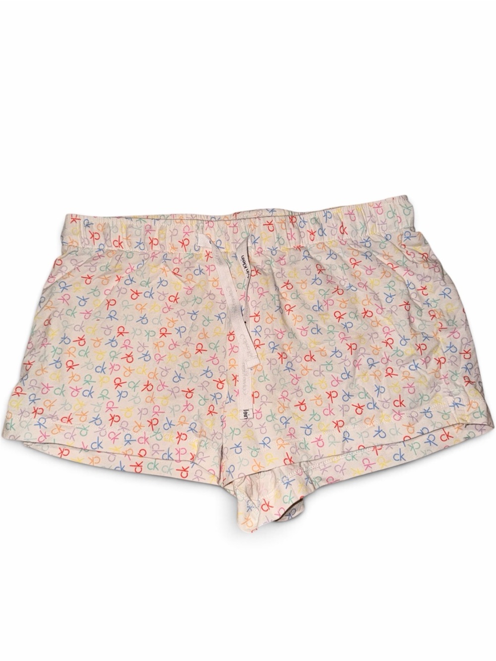 Calvin Klein Pastel Multi-Logo Pink Lounge Shorts